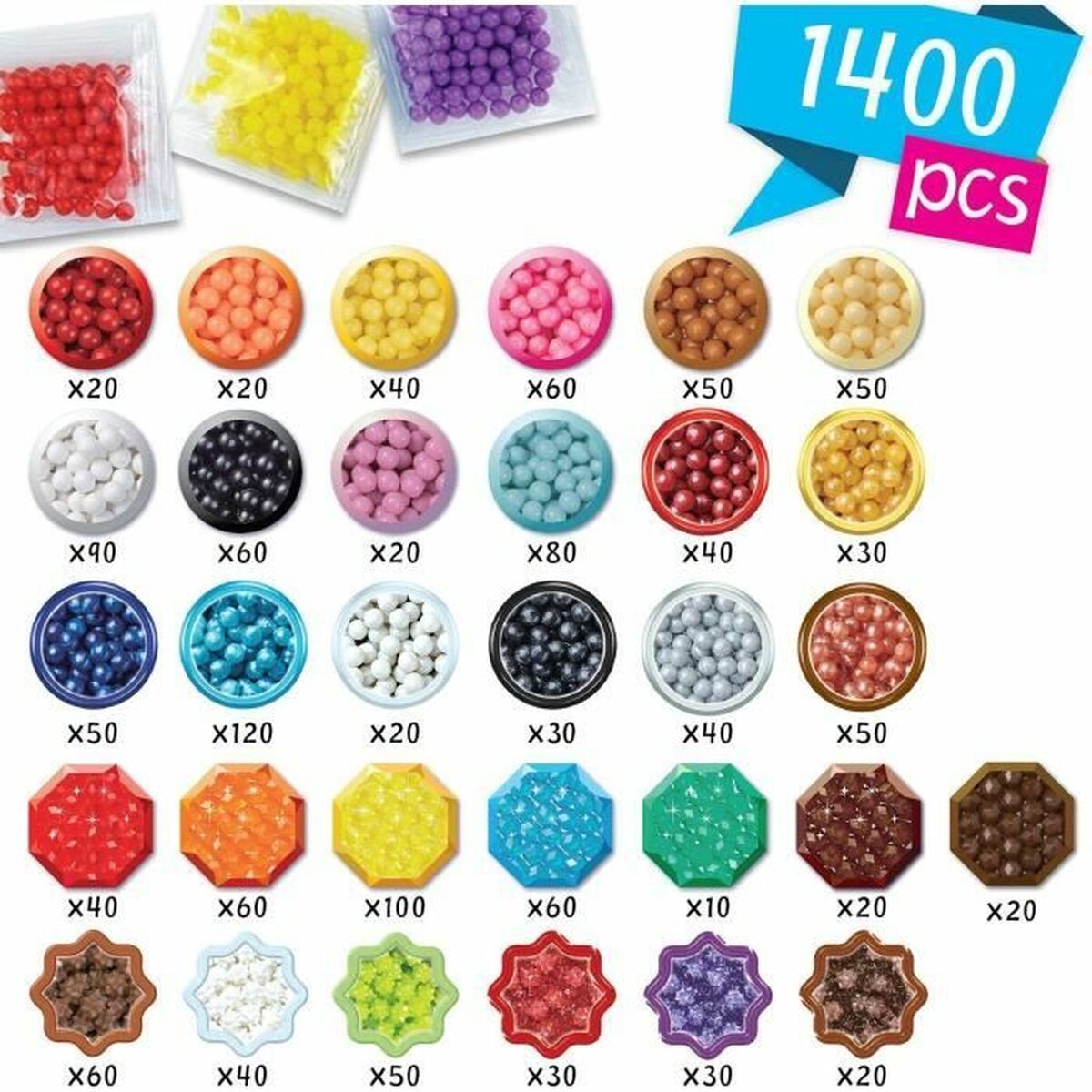 Håndverksspill Aquabeads Flerfarget